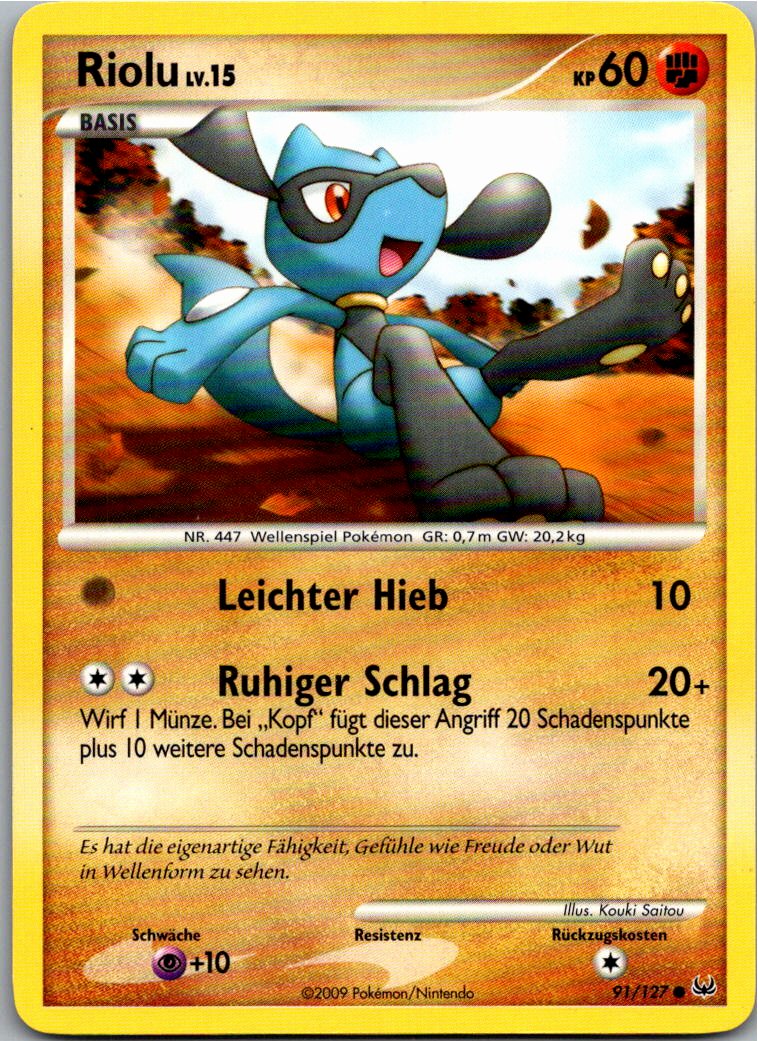 Riolu 91/127 Platin – Vorderseite