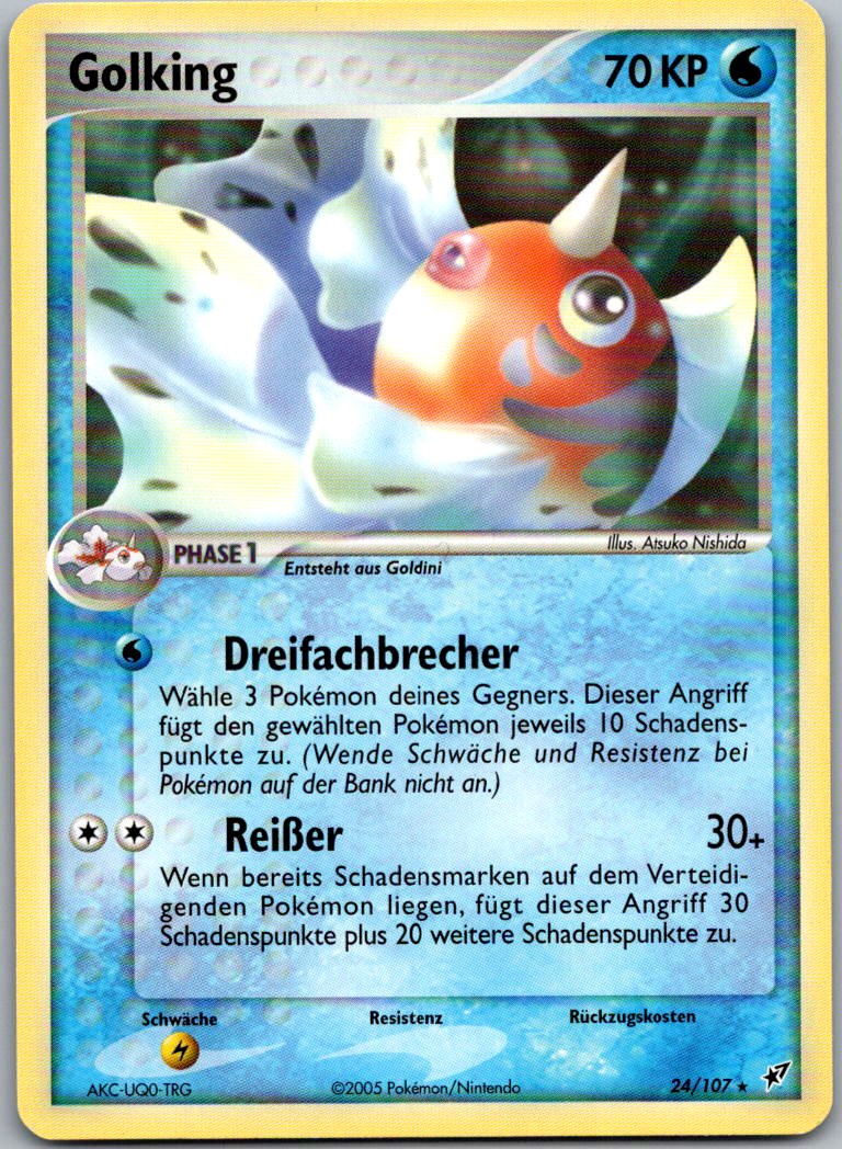 Golking 24/107 EX Deoxys – Vorderseite