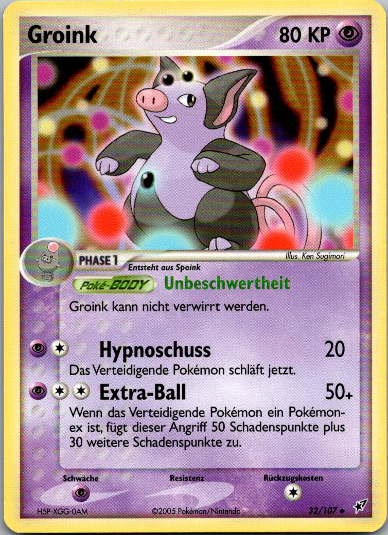 Groink 32/107 EX Deoxys – Vorderseite