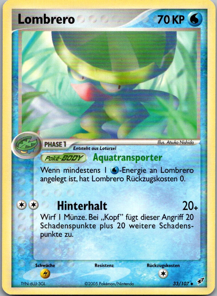 Lombrero 33/107 EX Deoxys – Vorderseite