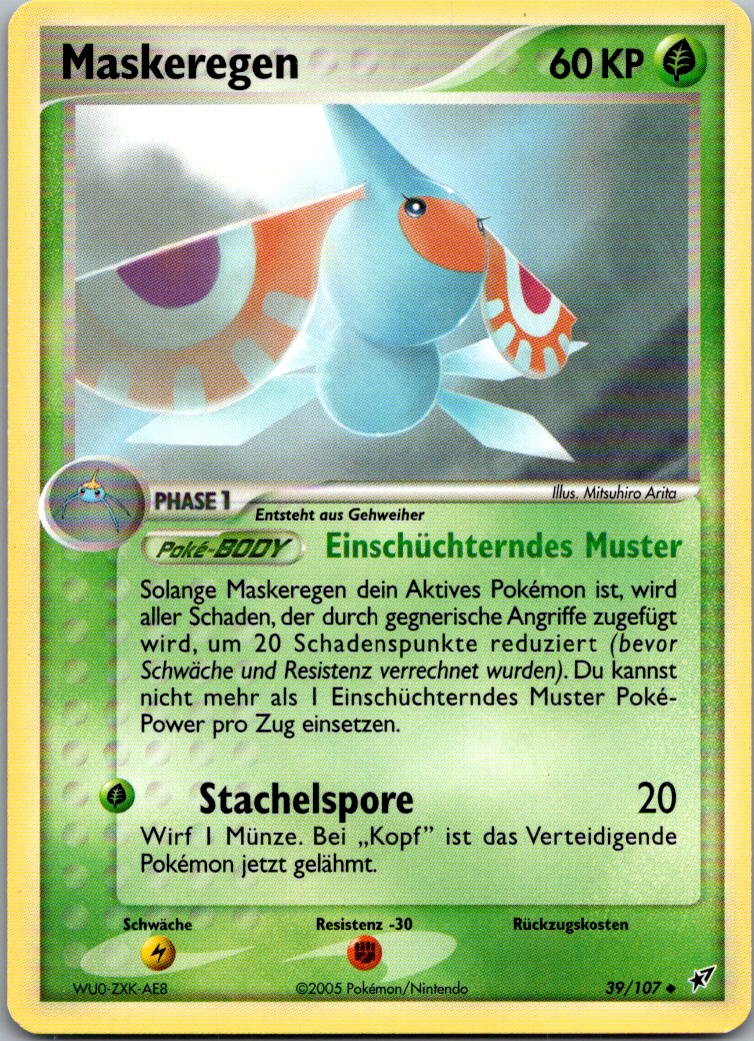 Maskeregen 39/107 EX Deoxys – Vorderseite