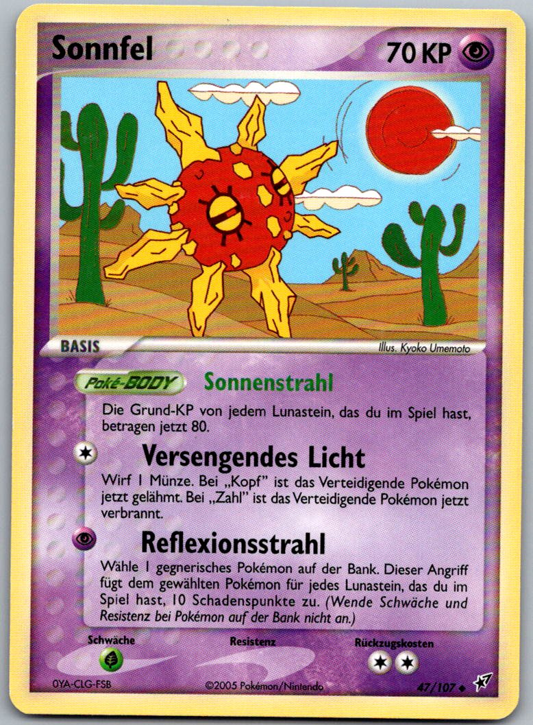 Sonnfel 47/107 EX Deoxys – Vorderseite