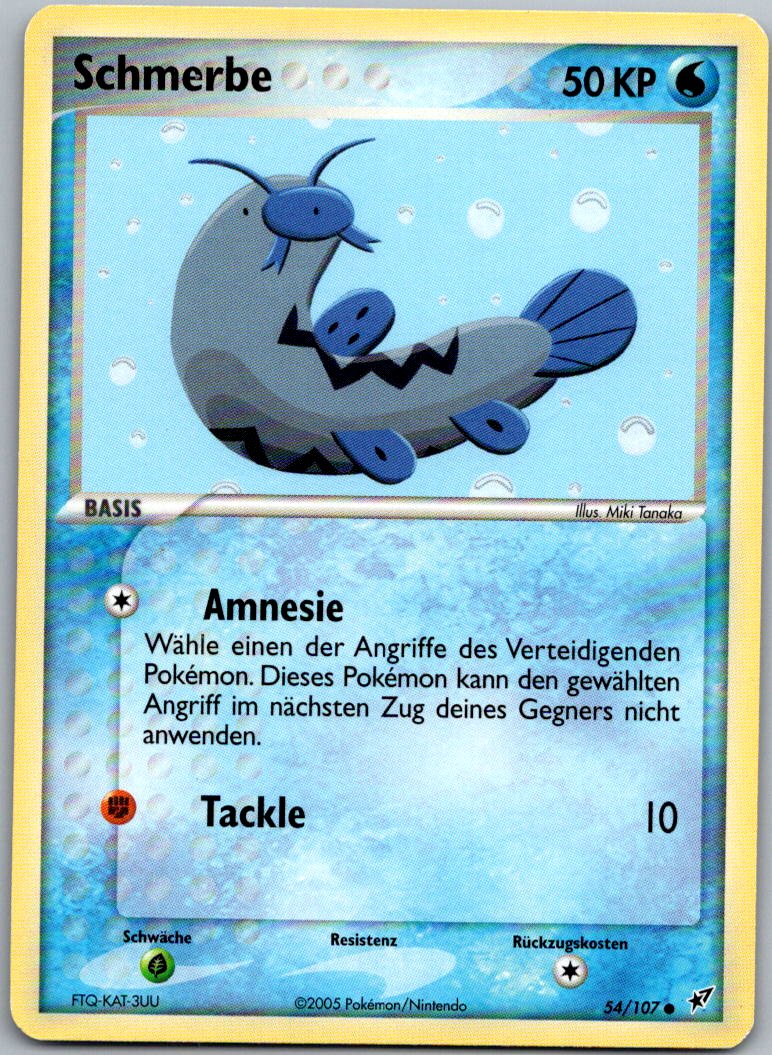 Schmerbe 54/107 EX Deoxys – Vorderseite