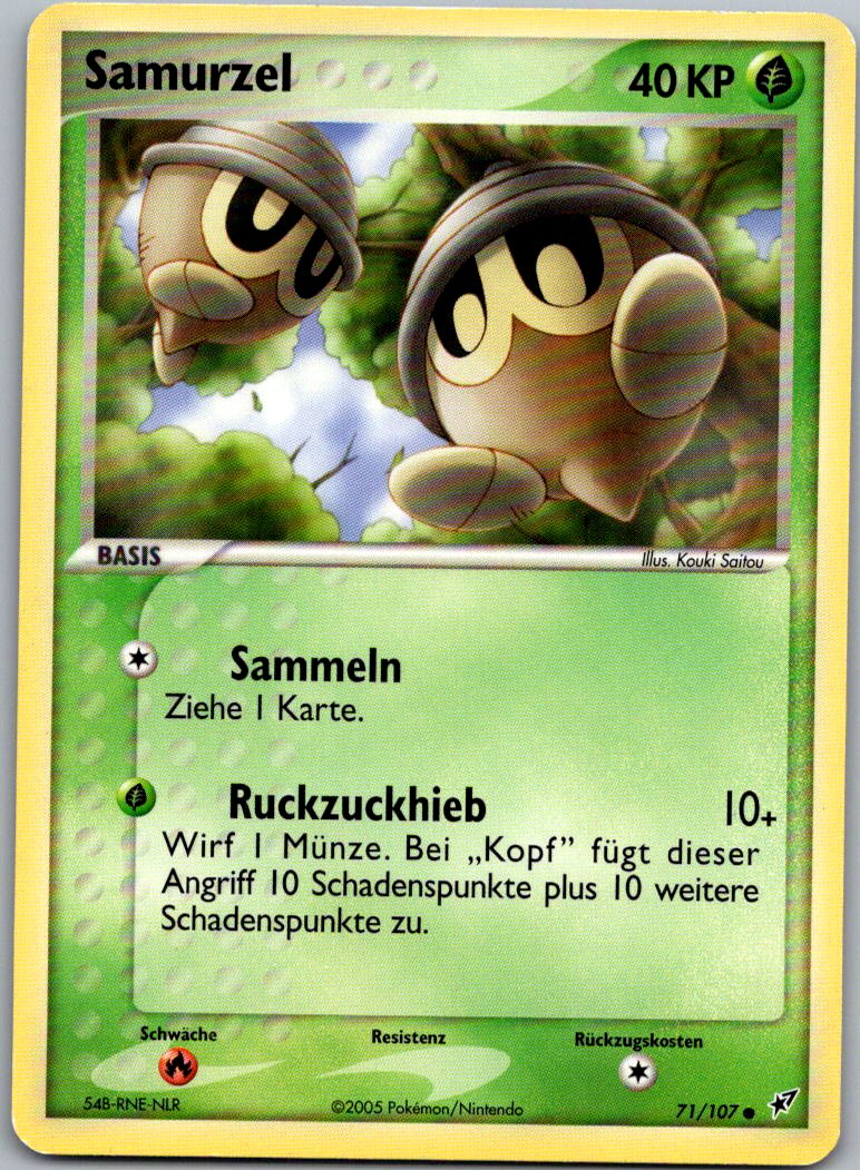 Samurzel 71/107 EX Deoxys – Vorderseite