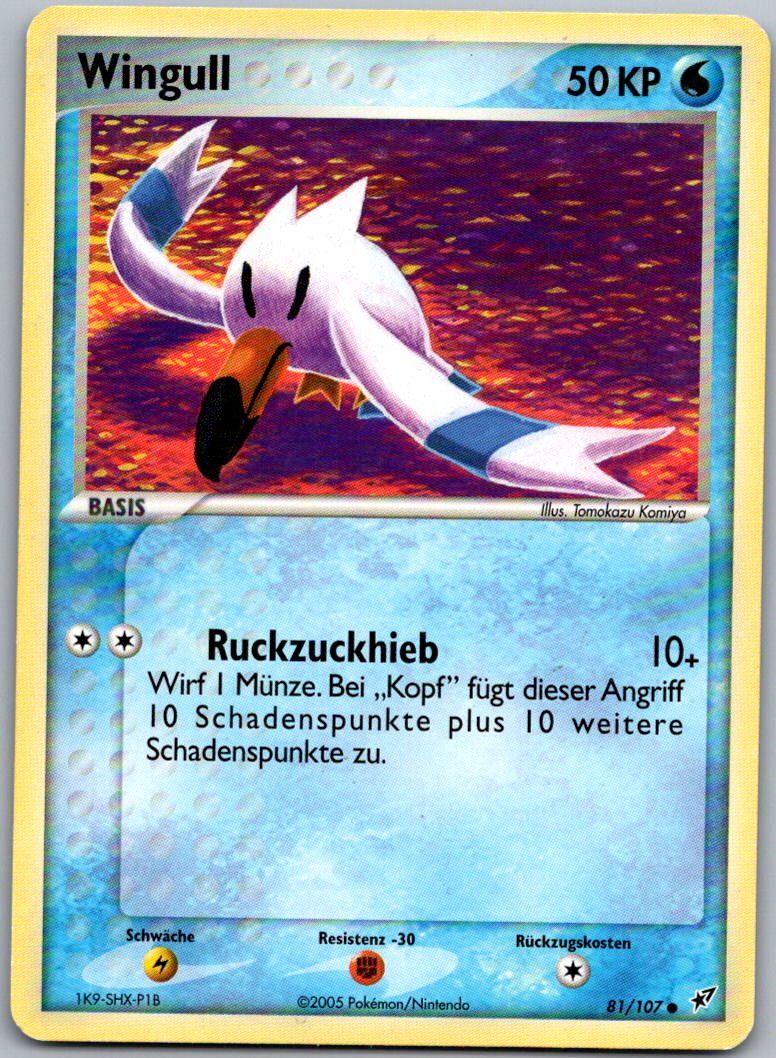 Wingull 81/107 EX Deoxys – Vorderseite