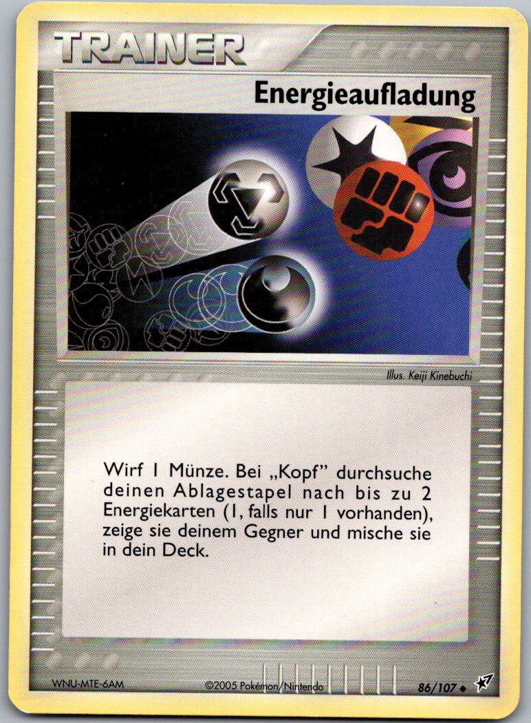 Energieaufladung 86/107 EX Deoxys – Vorderseite