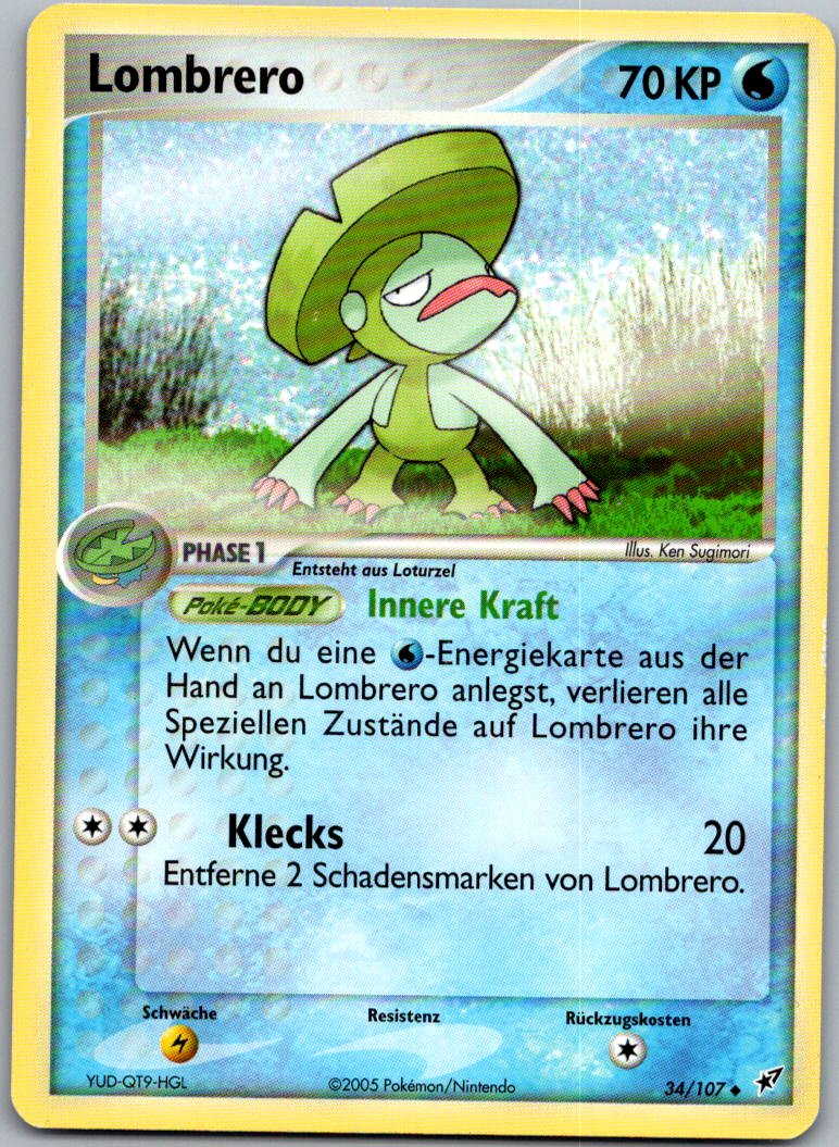Lombrero 34/107 EX Deoxys – Vorderseite