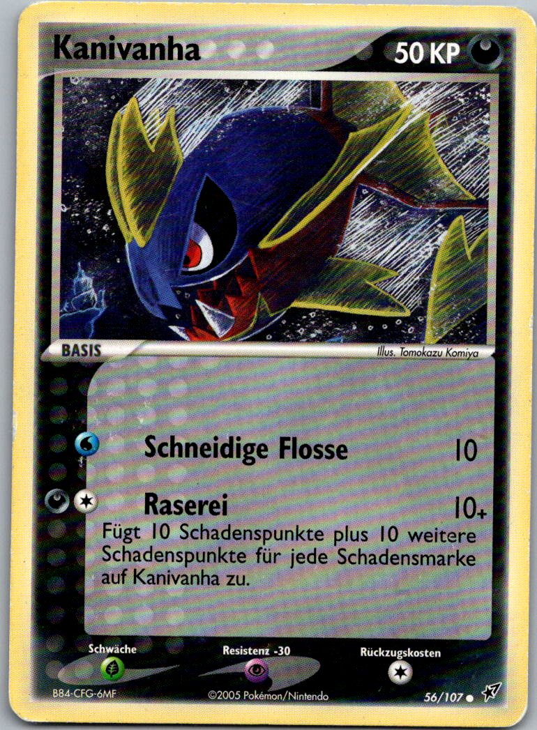 Kanivanha 56/107 EX Deoxys – Vorderseite