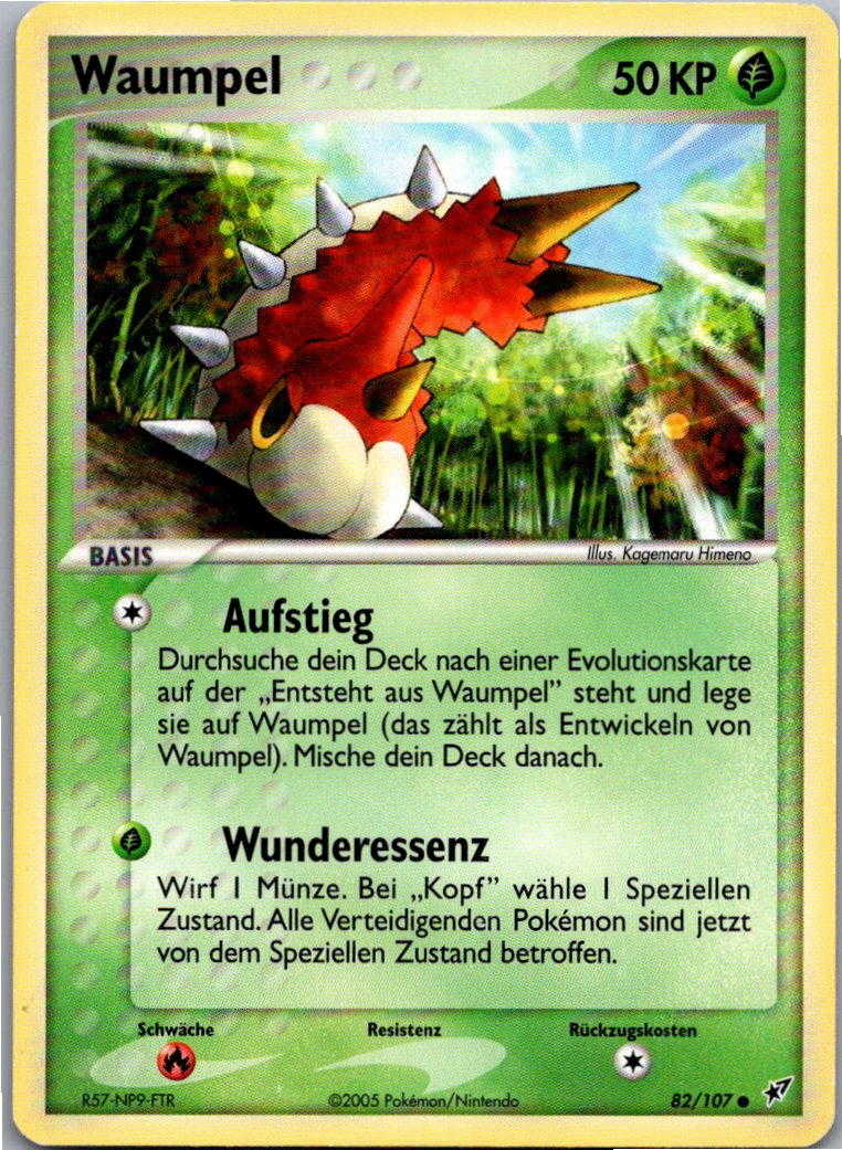 Waumpel 82/107 EX Deoxys – Vorderseite