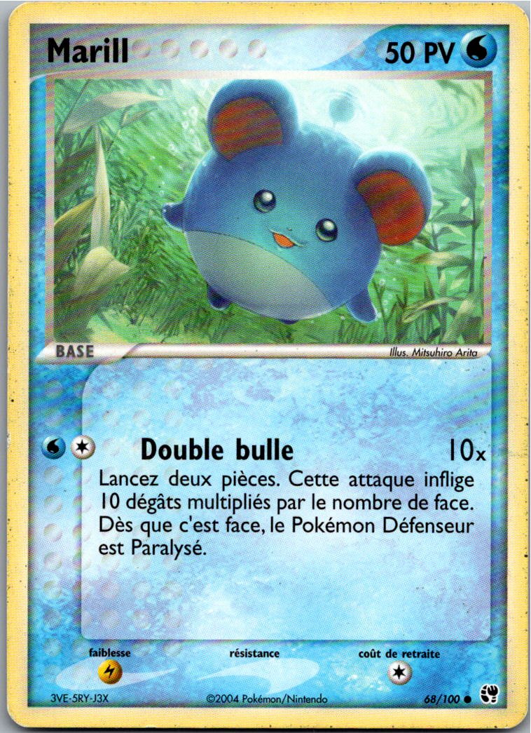 Marill 68/100 EX Sandsturm – Vorderseite