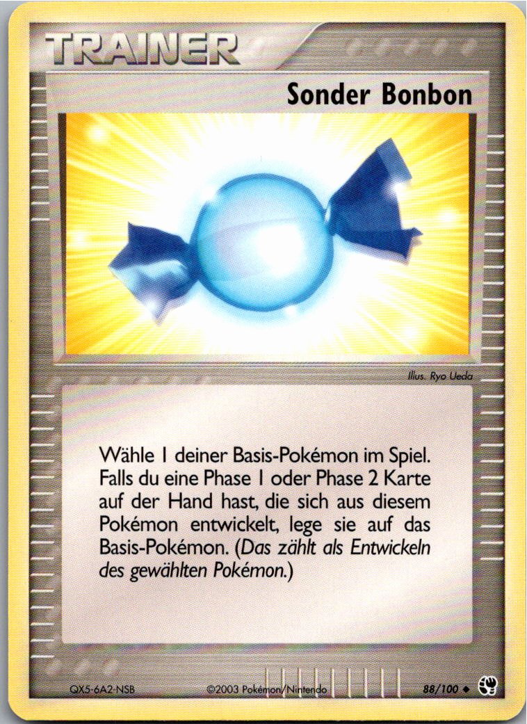 Sonder Bonbon 88/100 EX Sandsturm – Vorderseite
