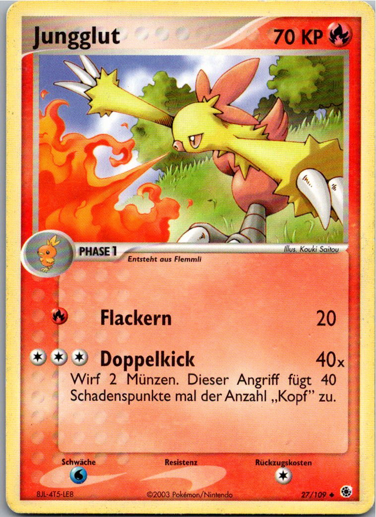 Jungglut 27/109 EX Rubin & Saphir – Vorderseite