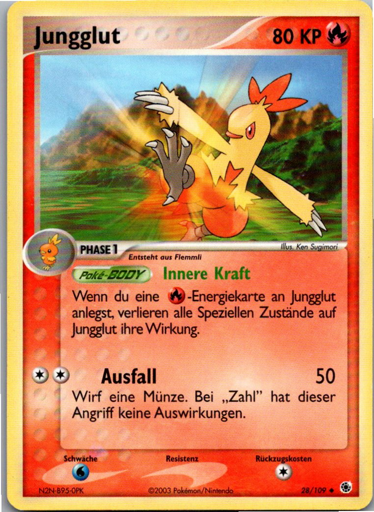 Jungglut 28/109 EX Rubin & Saphir – Vorderseite