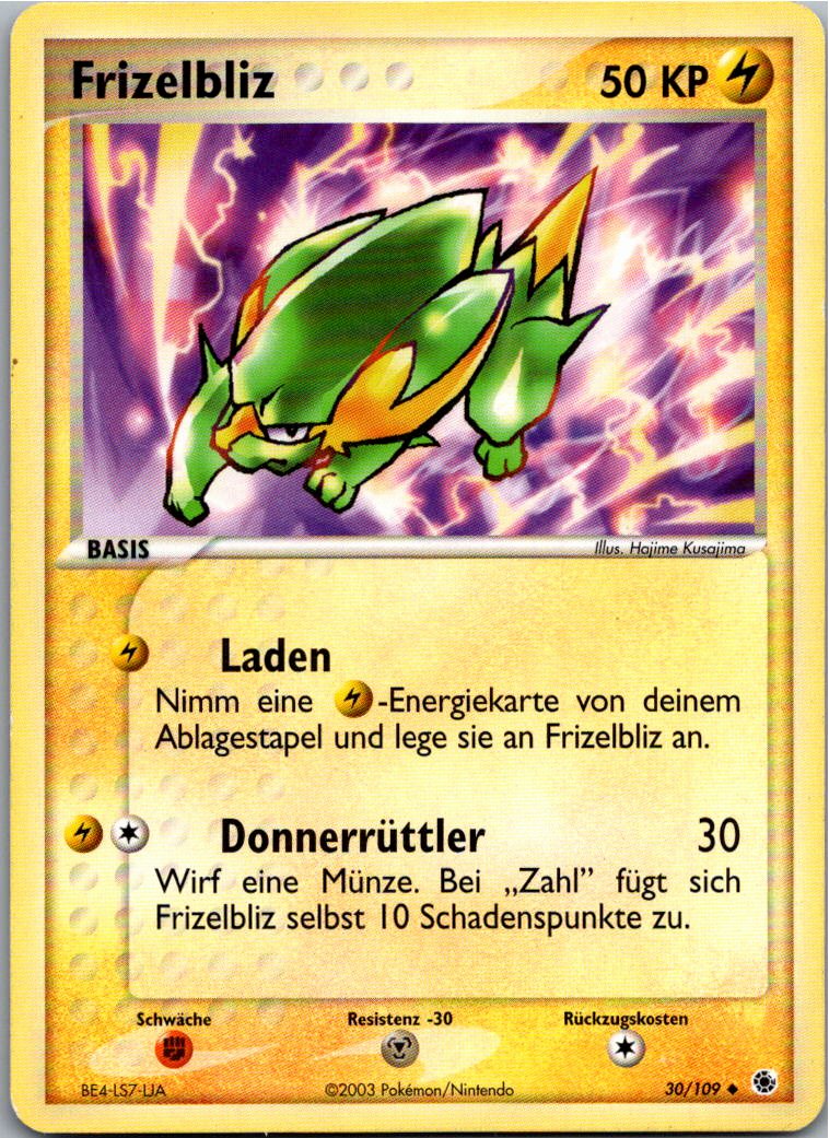 Frizelbliz 30/109 EX Rubin & Saphir – Vorderseite