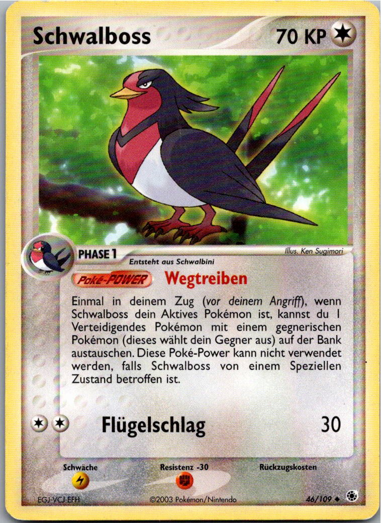 Schwalboss 46/109 EX Rubin & Saphir – Vorderseite