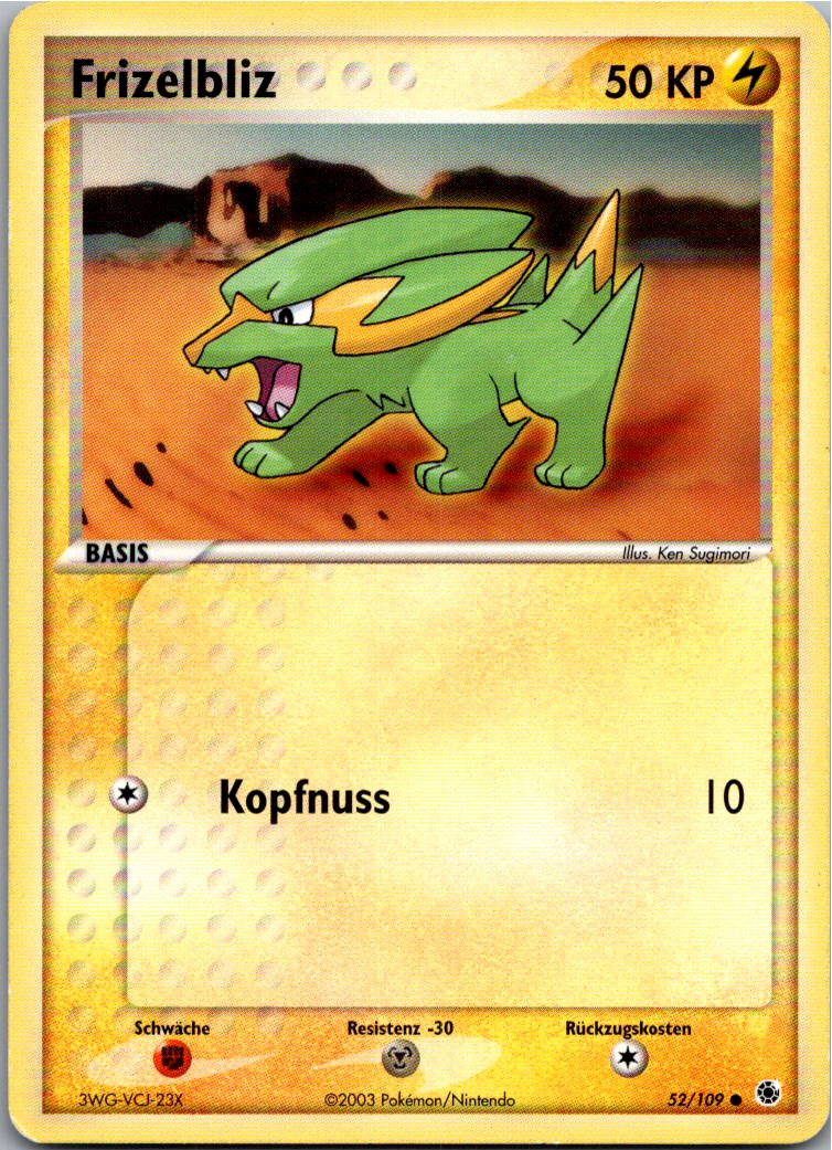 Frizelbliz 52/109 EX Rubin & Saphir – Vorderseite