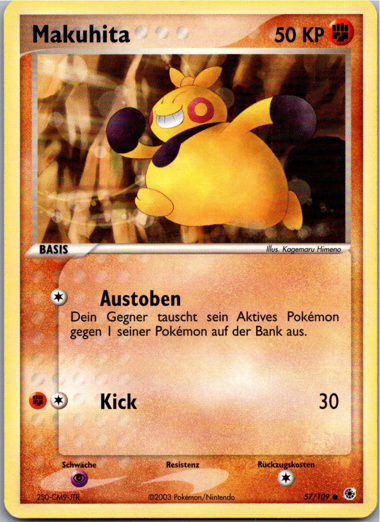 Makuhita 57/109 EX Rubin & Saphir – Vorderseite