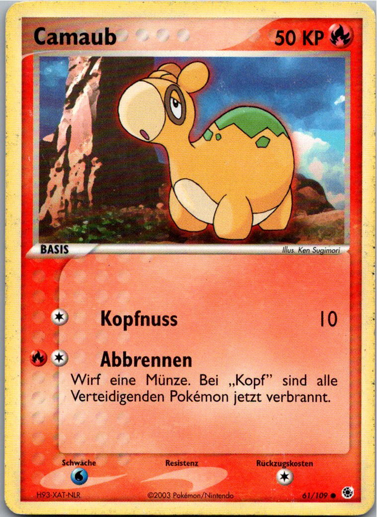 Camaub 61/109 EX Rubin & Saphir – Vorderseite