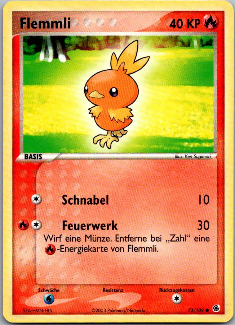 Flemmli 73/109 EX Rubin & Saphir – Vorderseite