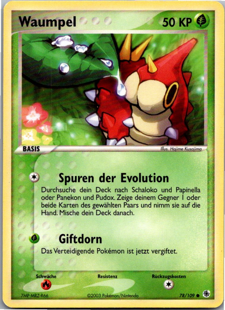Waumpel 78/109 EX Rubin & Saphir – Vorderseite