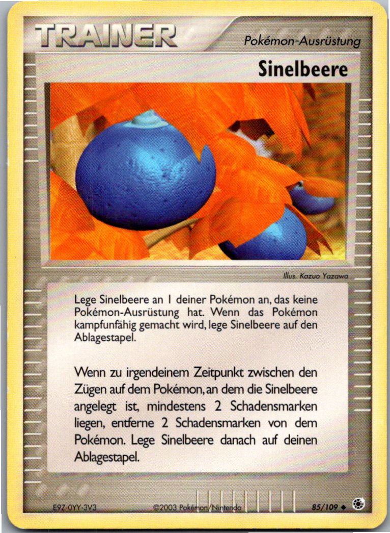 Sinelbeere 85/109 EX Rubin & Saphir – Vorderseite