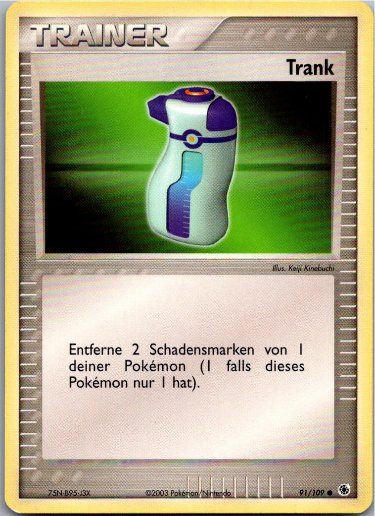 Trank 91/109 EX Rubin & Saphir – Vorderseite