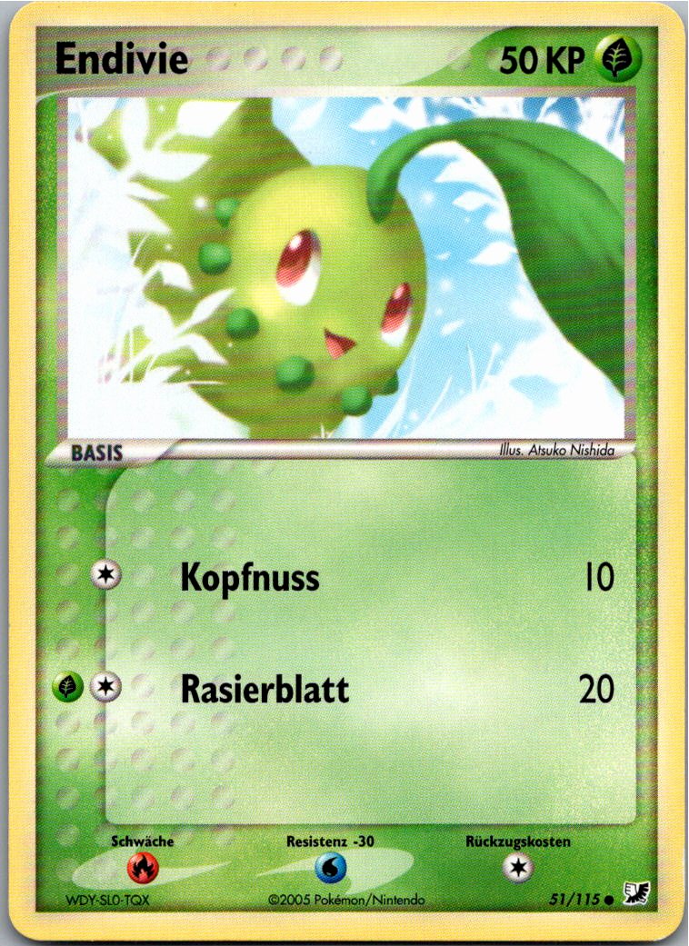 Endivie 51/115 EX Verborgene Mächte – Vorderseite