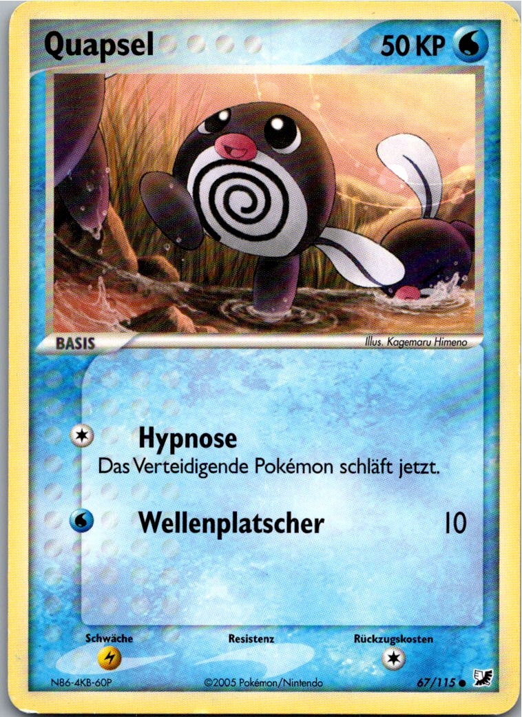 Quapsel 67/115 EX Verborgene Mächte – Vorderseite