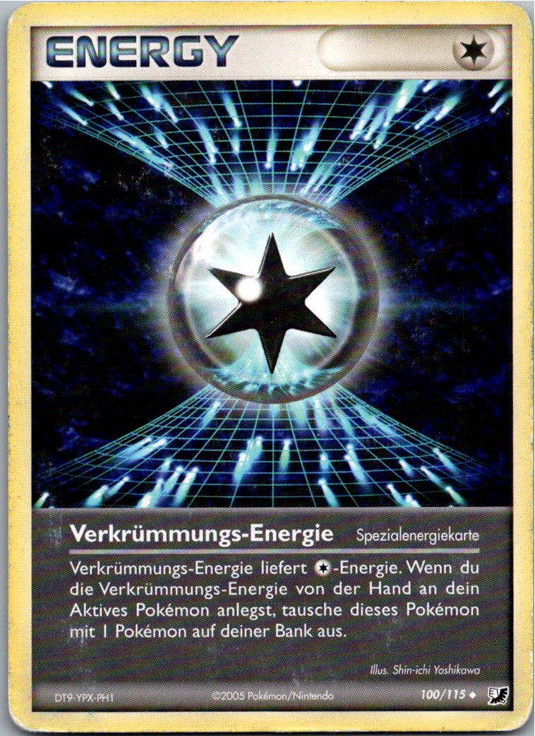 Verkrümmungs-Energie 100/115 EX Verborgene Mächte – Vorderseite