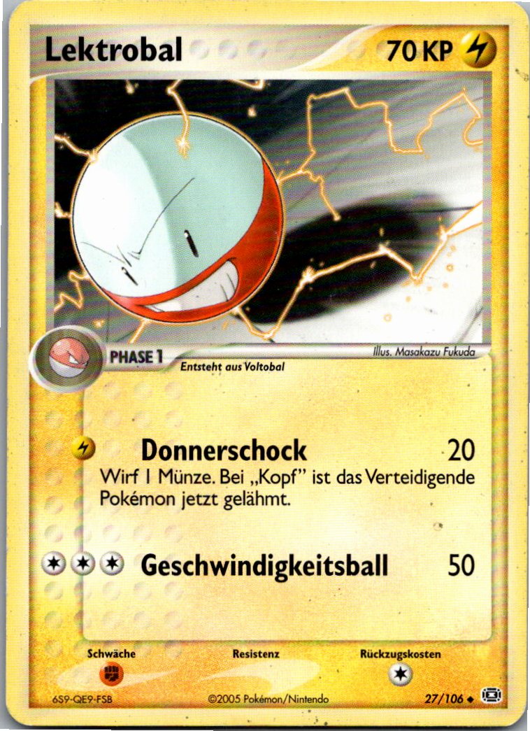 Lektrobal 27/106 EX Smaragd – Vorderseite