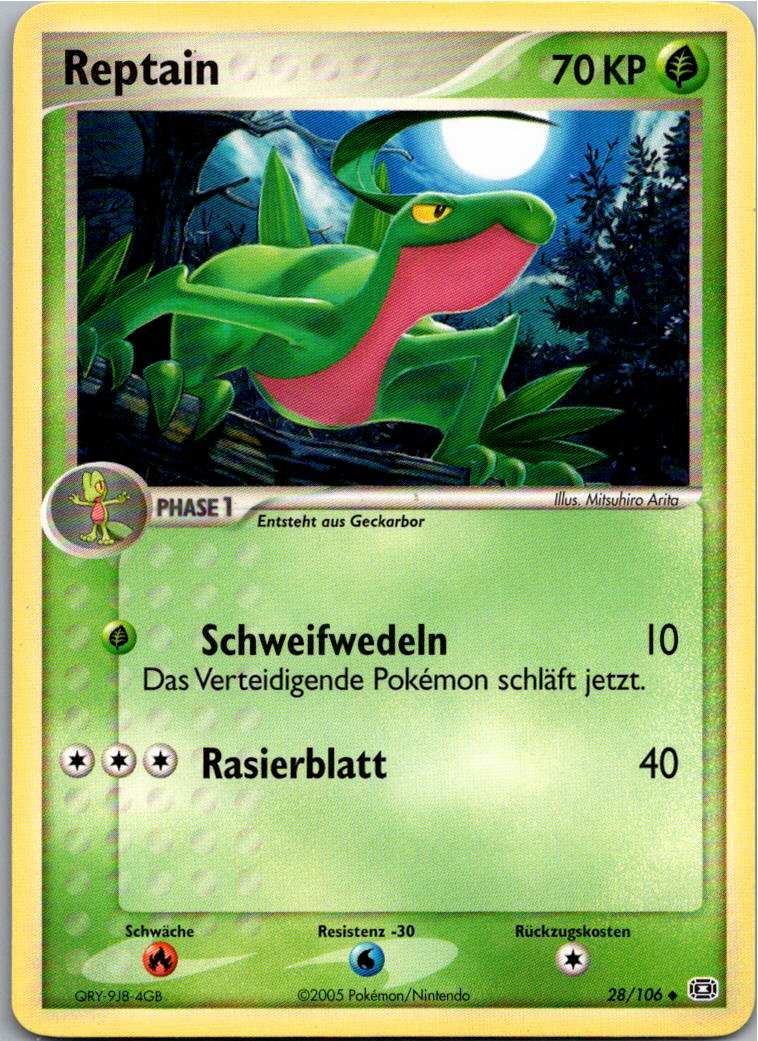 Reptain 28/106 EX Smaragd – Vorderseite