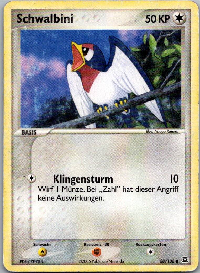 Schwalbini 68/106 EX Smaragd – Vorderseite