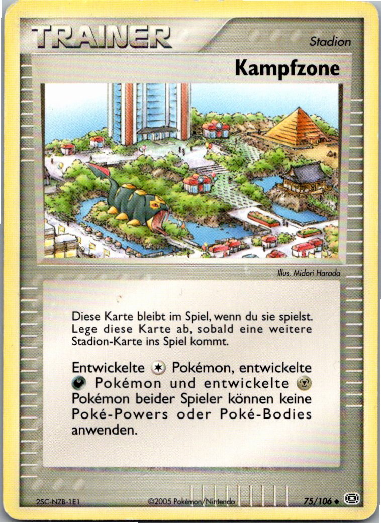 Kampfzone 75/106 EX Smaragd – Vorderseite