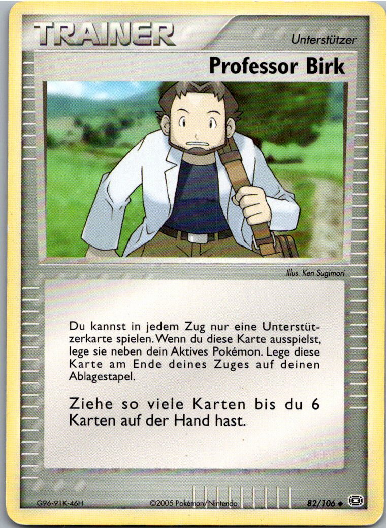 Professor Birk 82/106 EX Smaragd – Vorderseite