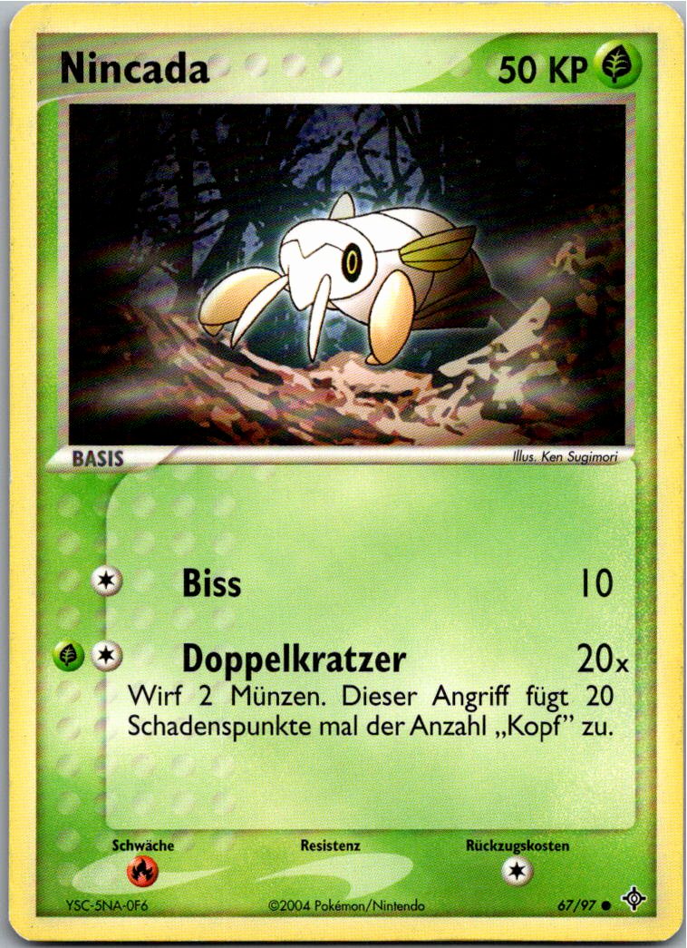 Nincada 67/97 EX Drache – Vorderseite
