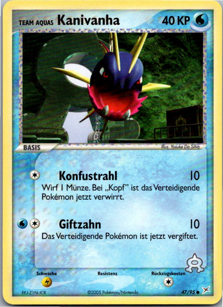 Kanivanha 47/95 EX Team Magma vs Team Aqua – Vorderseite