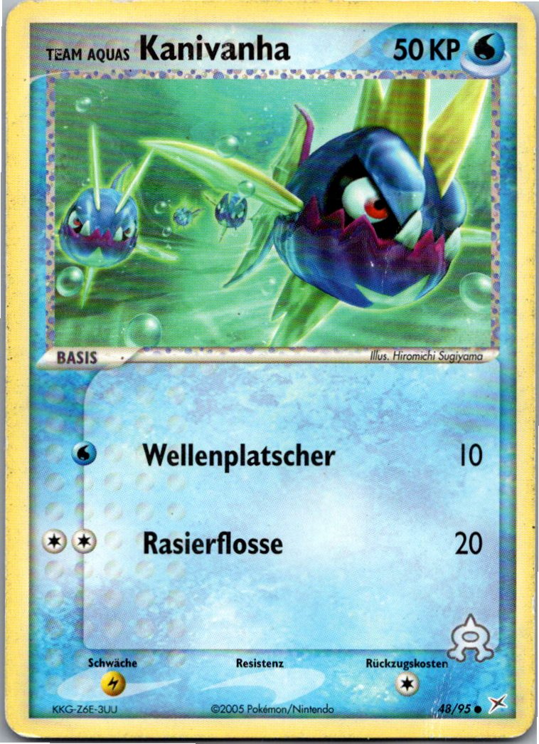 Kanivanha 48/95 EX Team Magma vs Team Aqua – Vorderseite