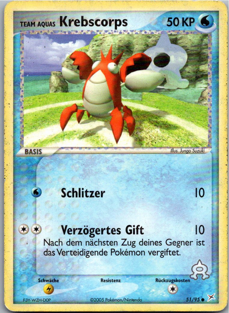 Krebscorps 51/95 EX Team Magma vs Team Aqua – Vorderseite