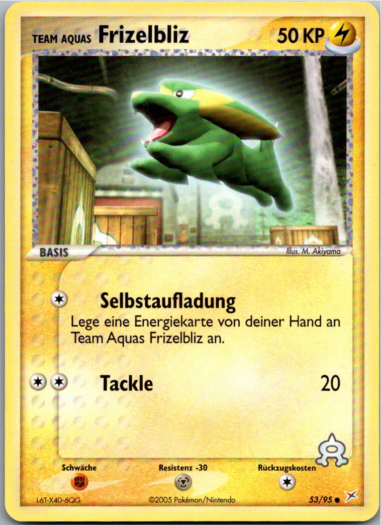 Frizelbliz 53/95 EX Team Magma vs Team Aqua – Vorderseite