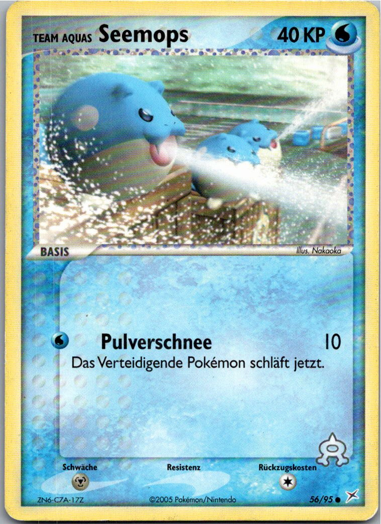 Seemops 56/95 EX Team Magma vs Team Aqua – Vorderseite