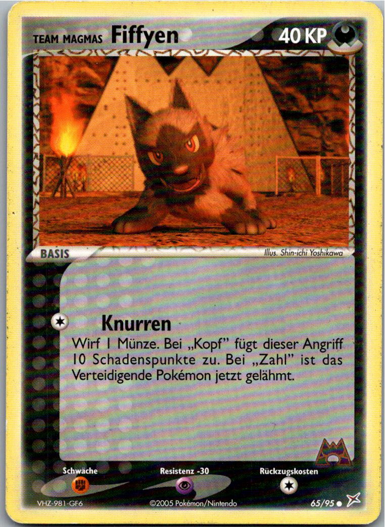 Fiffyen 65/95 EX Team Magma vs Team Aqua – Vorderseite