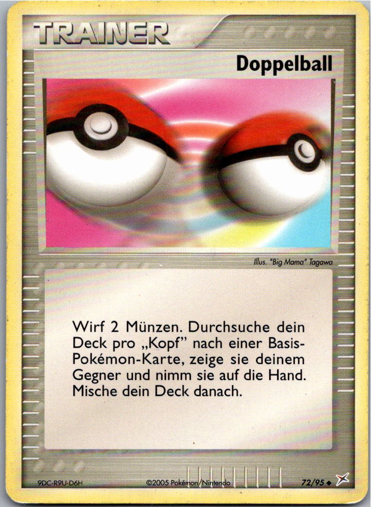 Doppelball 72/95 EX Team Magma vs Team Aqua – Vorderseite