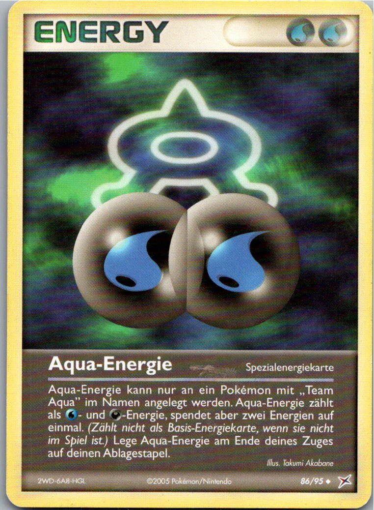 Aqua Energie 86/95 EX Team Magma vs Team Aqua – Vorderseite