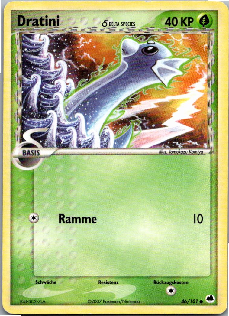 Dratini 46/101 EX Dragon Frontiers – Vorderseite