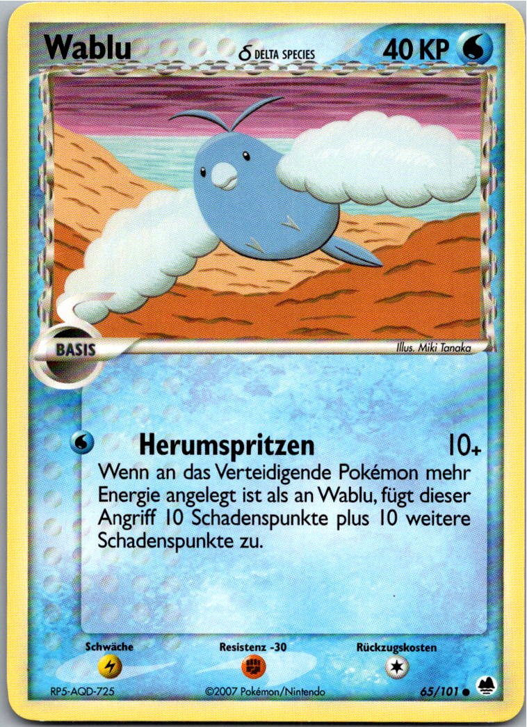 Wablu 65/101 EX Dragon Frontiers – Vorderseite