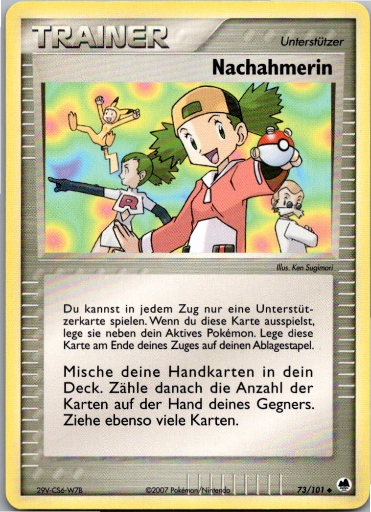 Nachahmerin 73/101 EX Dragon Frontiers – Vorderseite