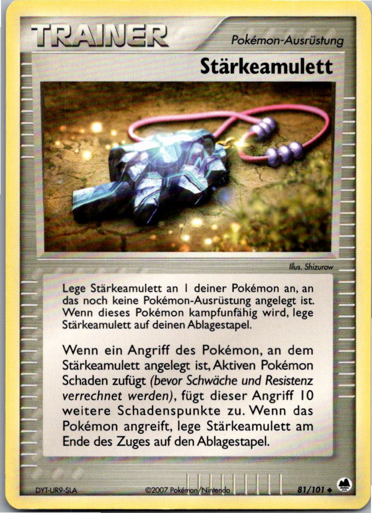 Stärkeamulett 81/101 EX Dragon Frontiers – Vorderseite