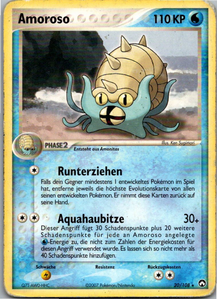 Amoroso 20/108 EX Power Keepers – Vorderseite