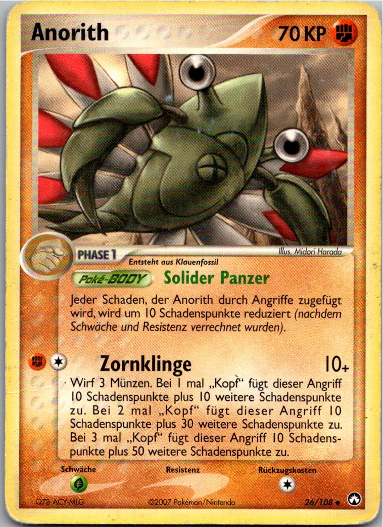 Anorith 26/108 EX Power Keepers – Vorderseite