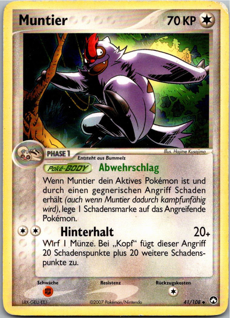 Muntier 41/108 EX Power Keepers – Vorderseite